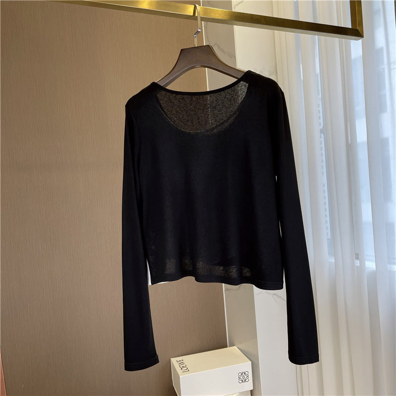 Damen Kurzgeschnittenes Lagen-Shirt mit asymmetrischem Saum Echo Archiv