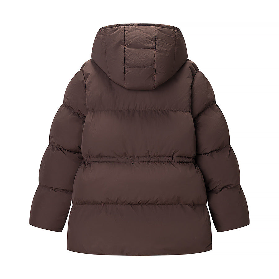 Damen Langer wattierter Parka mit Kapuze, Taillenzug und Oversize-Silhouette Echo Archiv