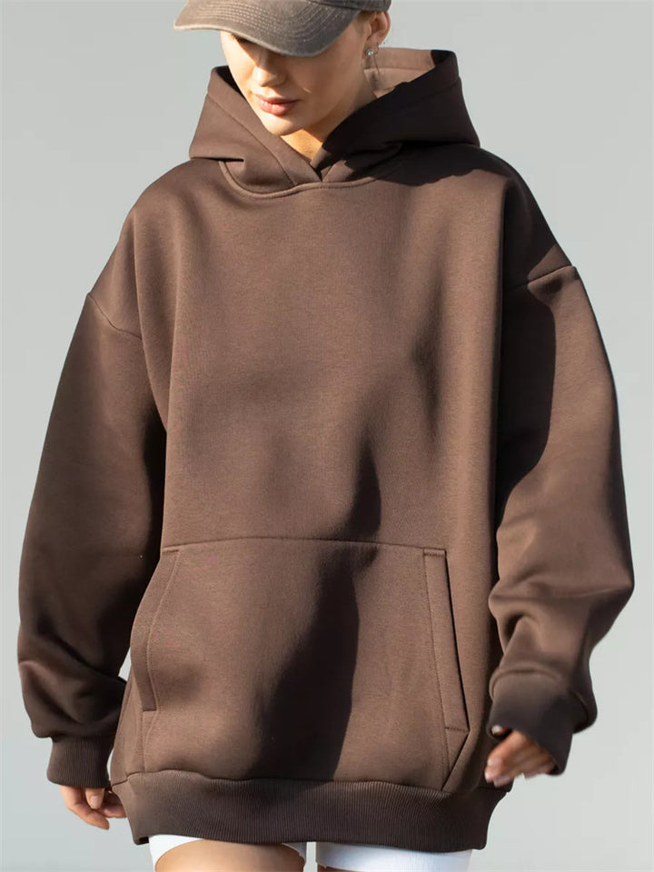 Damen nan oversized Kapuzenpullover mit Kängurutasche und dropped-shoulder Schnitt Echo Archiv