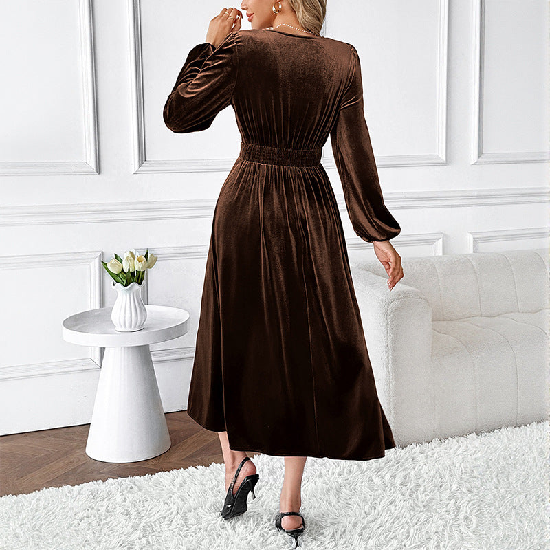 Damen Elegantes Maxikleid mit Spitzenakzenten Echo Archiv