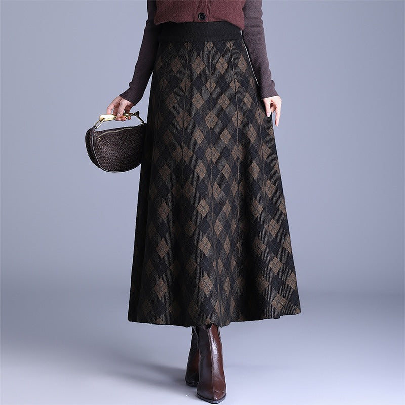 Damen Eleganter Maxirock mit geometrischem Muster Echo Archiv