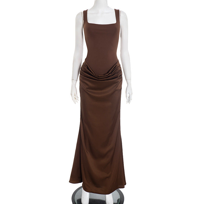 Damen figurbetontes Maxi-Kleid mit elegantem Drapierungsdesign Echo Archiv