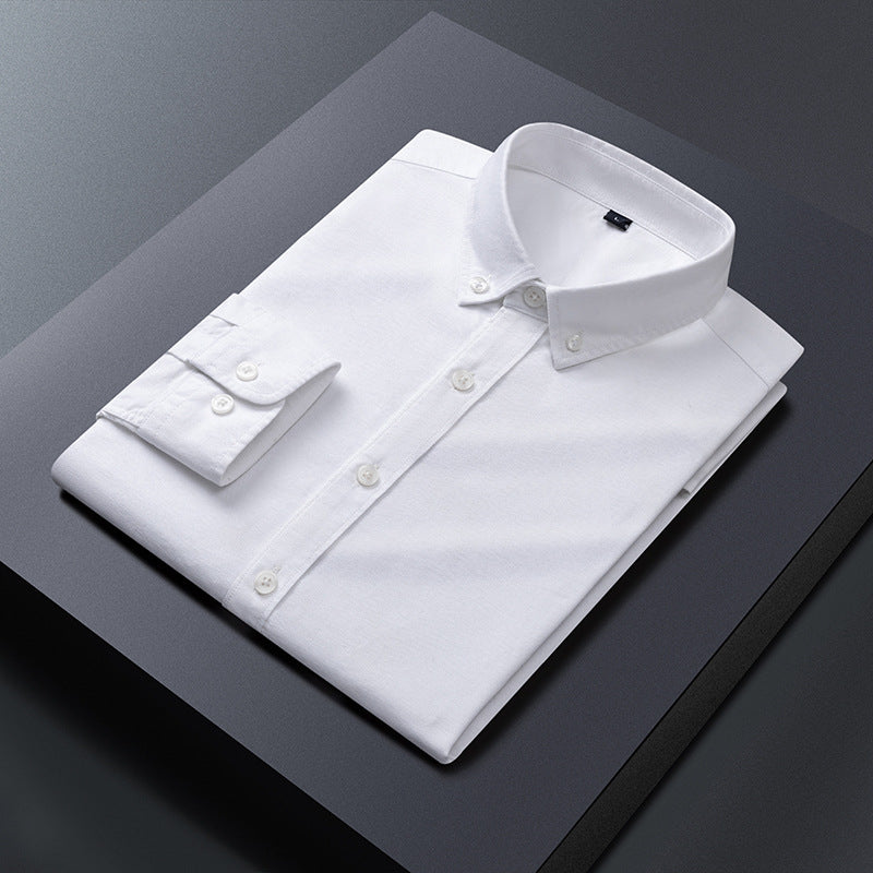 Herren Klassisches Baumwollhemd mit Button-Down-Kragen und praktischen Taschen Echoarchiv