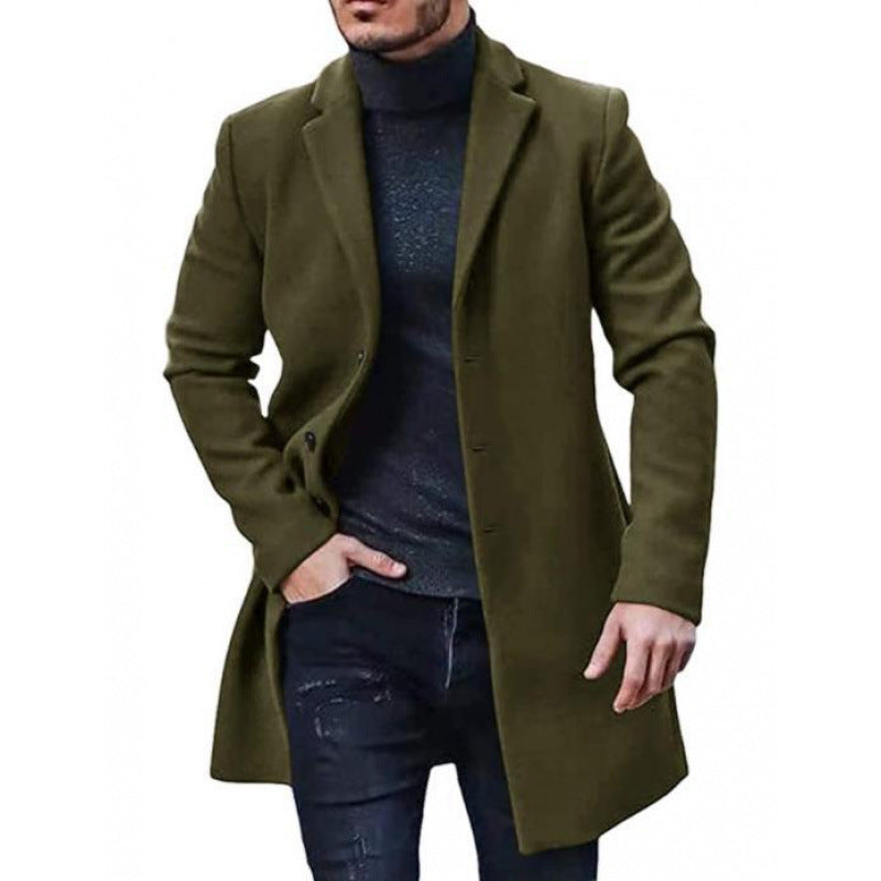 Herren eleganter Wintermantel mit modernem Schnitt Echoarchiv