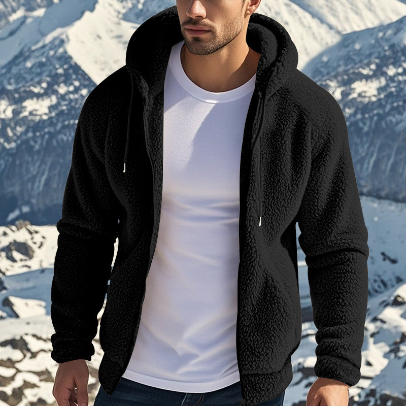 Herren Fleece-Outdoorjacke mit praktischem Reißverschluss Echoarchiv