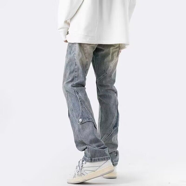 Herren Lässige DenimCargo-Hose Echoarchiv