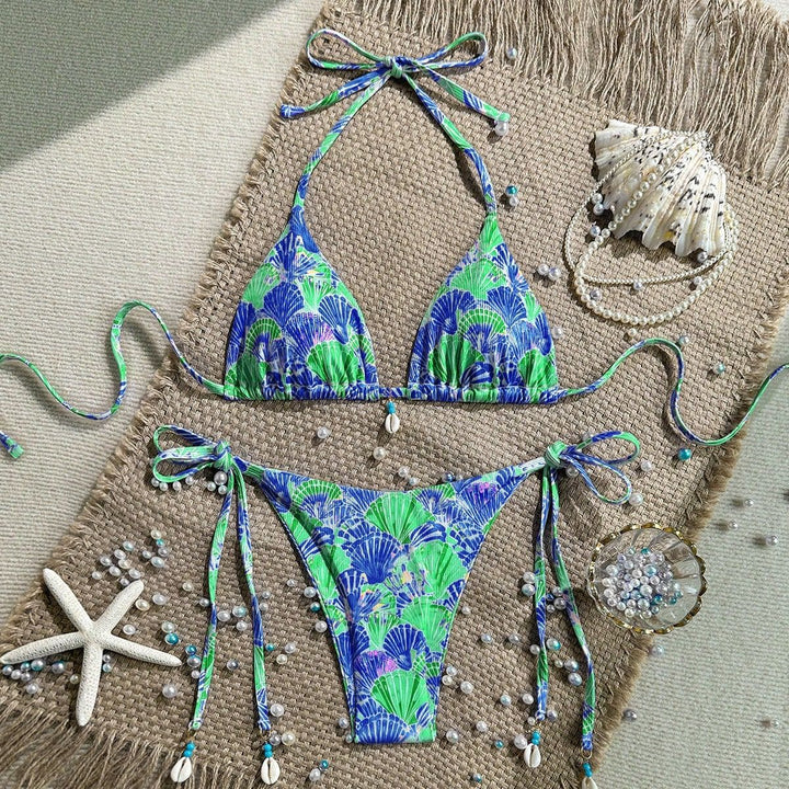 Damen Triangel-Bikini mit Muschel-Details Echo Archiv