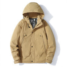 Herren Leichte Kapuzenjacke aus Softshell mit Thermofutter und minimalistischen Reißverschlusstaschen Echo Archiv