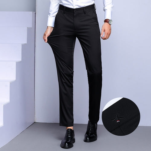 Herren elegante Anzughose mit schmalem Schnitt und praktischen Taschen Echoarchiv