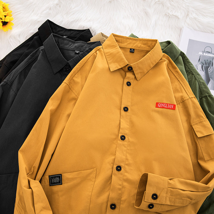 Herren lässige Utility-Jacke mit praktischen Taschen und modernem Schnitt Echoarchiv