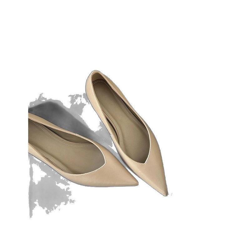 Damen Spitz zulaufende Lederoptik-Slipper mit ergonomischem Komfortfußbett Echo Archiv