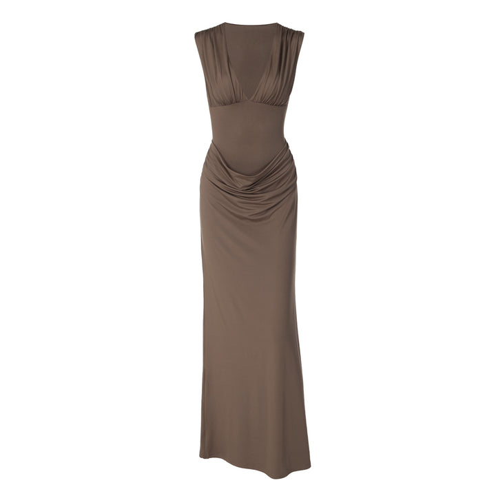Damen Maxi-Kleid mit eleganter Drapierung Echo Archiv