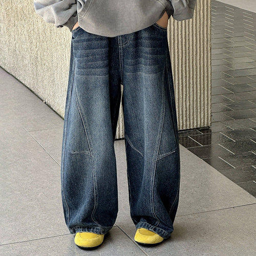 Unisex weit geschnittene Denim-Hose mit lässiger Passform Echo Archiv