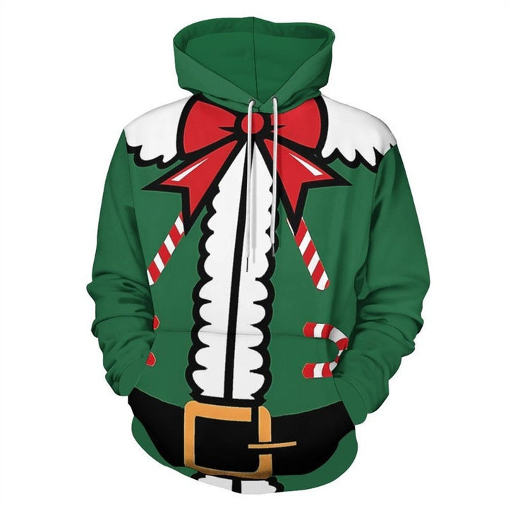 Damen Lustiger Kapuzenpullover mit Weihnachtsmotiv Echoarchiv