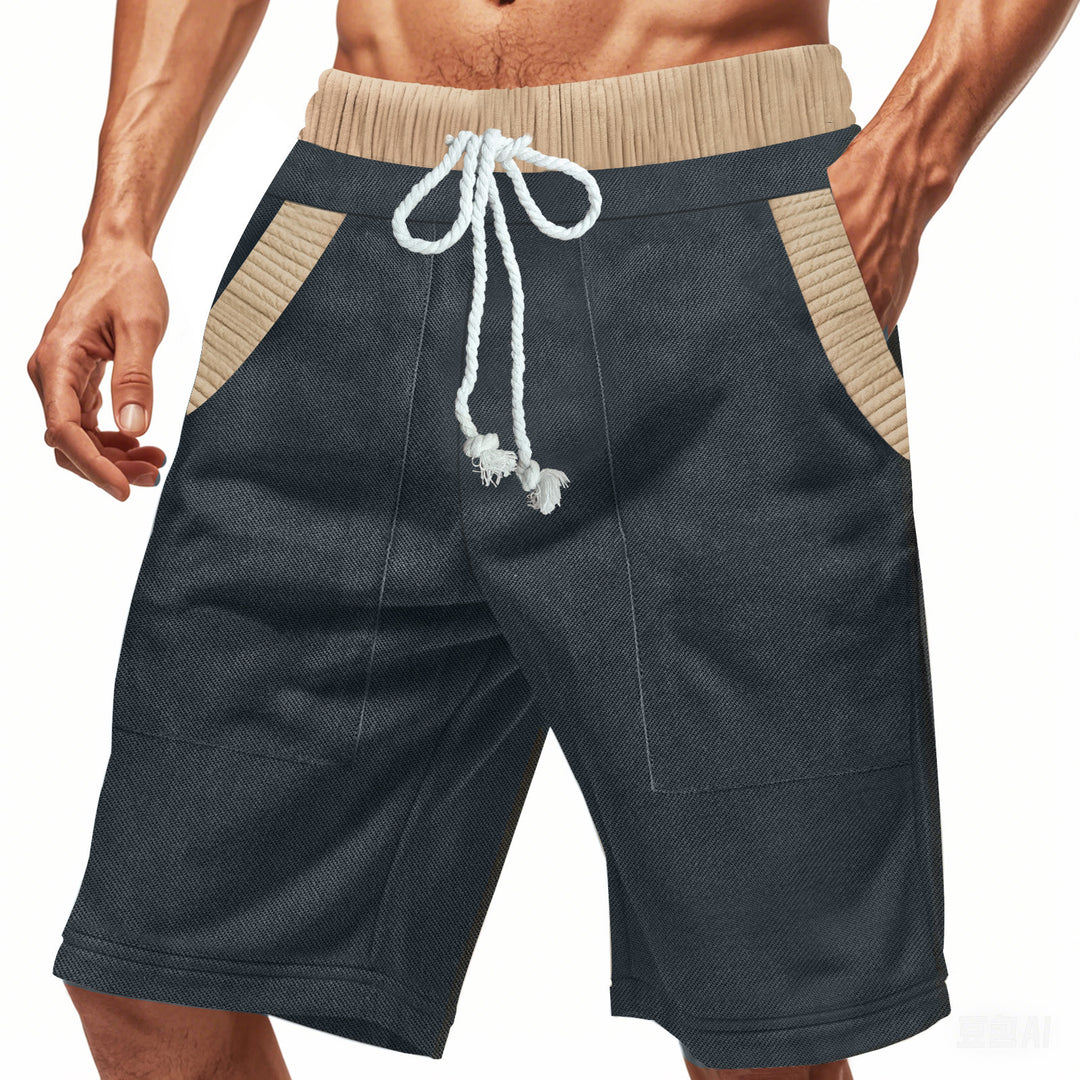 Herren lässige Sport-Shorts mit elastischem Bund und praktischen Taschen Echoarchiv