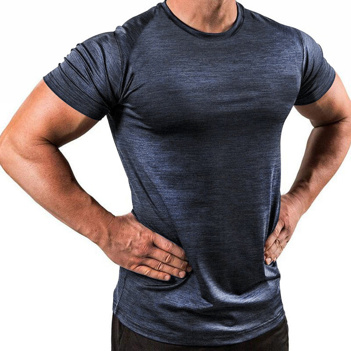Herren Sportliches Funktionsshirt mit atmungsaktiver Textur Echoarchiv
