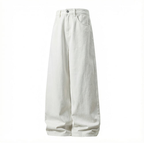 Damen Weite Palazzo-Jeans mit hoher Taille, minimalistischer Five‑Pocket‑Silhouette Echo Archiv