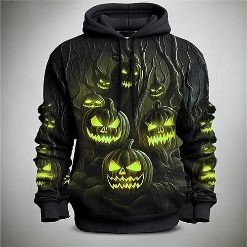 Herren Kapuzenpullover mit kreativem Halloween-Motiv Echoarchiv