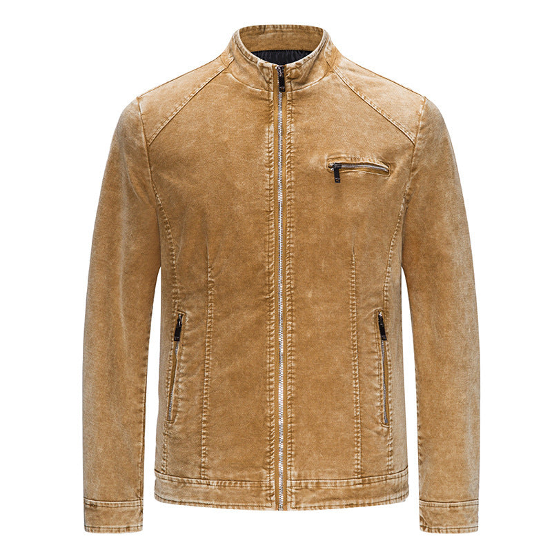 Herren modische Freizeitjacke mit leichtem Denim-Effekt Echoarchiv