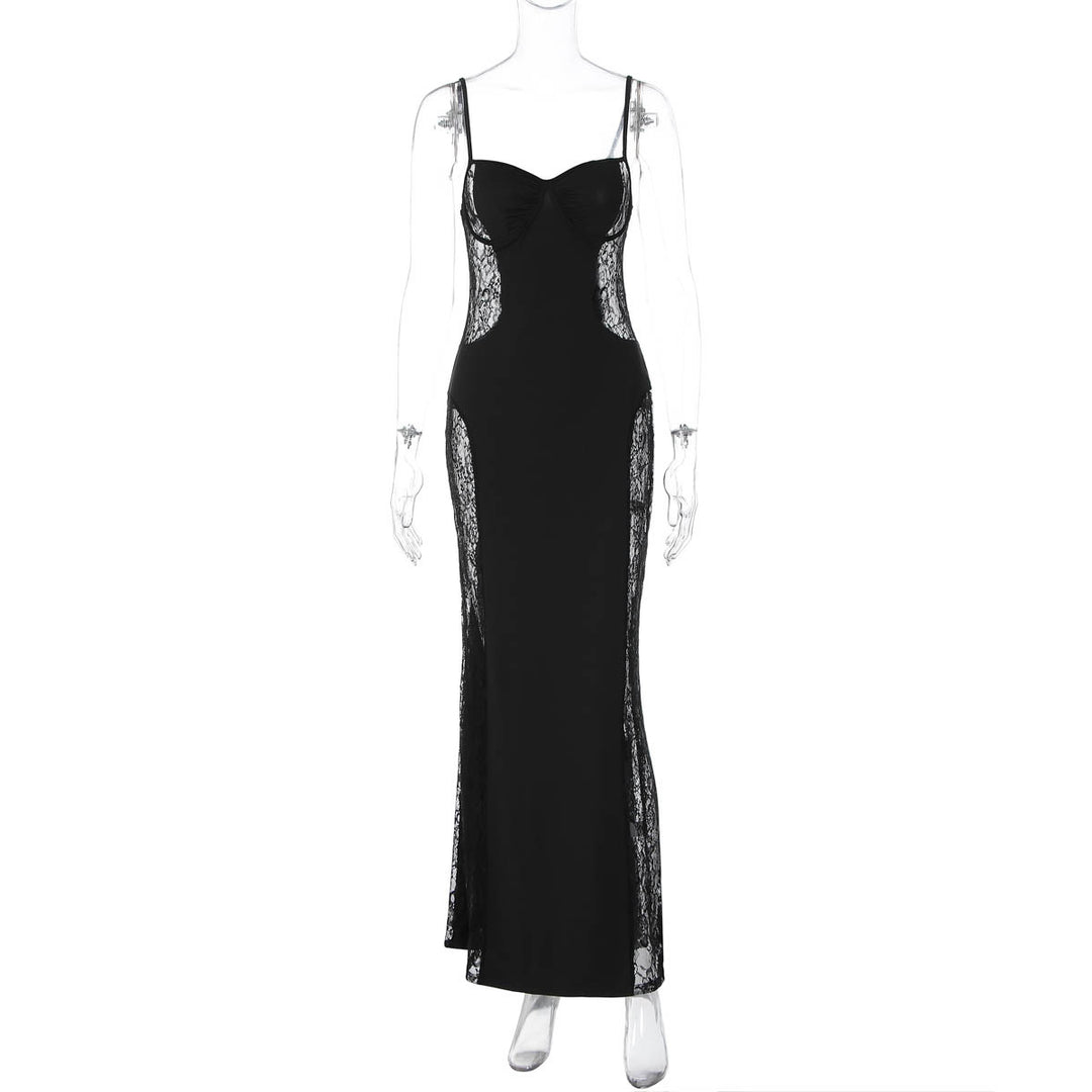 Damen Elegantes Spitzenkleid mit geschmeidiger Passform und verführerischem Design Echo Archiv