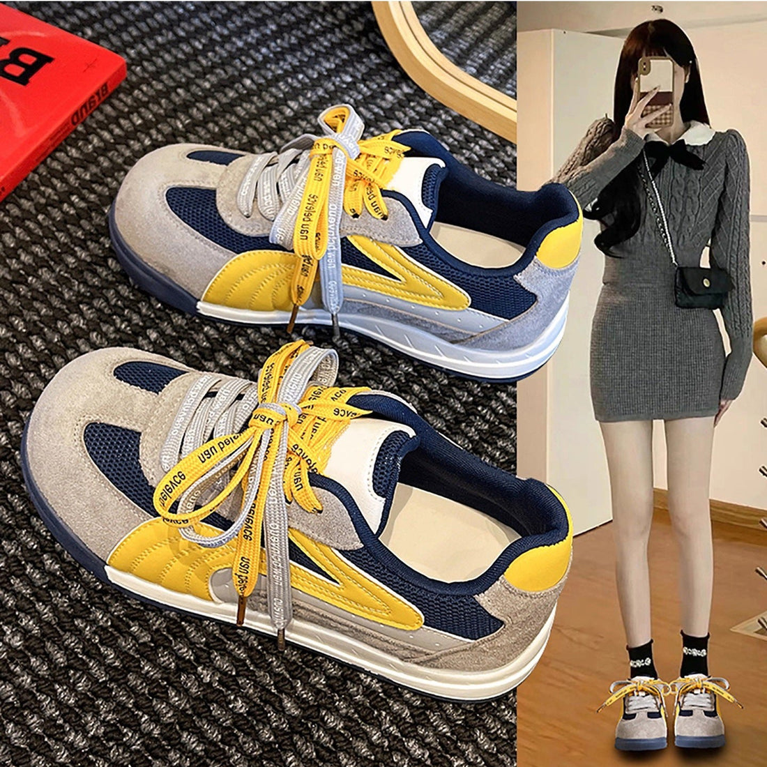 Damen sportliche Sneakers – Névara