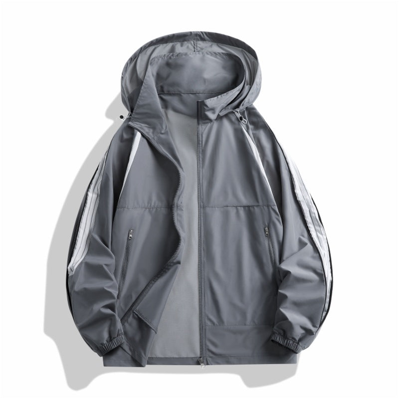 Herren Sportliche Übergangsjacke mit funktionalen Reißverschlusstaschen Echoarchiv