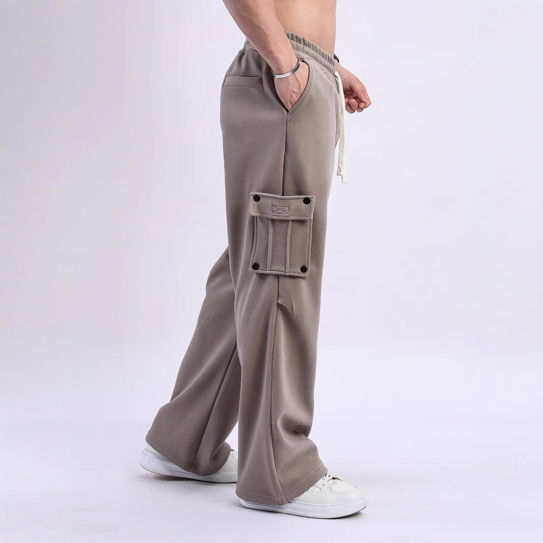 Herren Cargo-Jogginghosen mit seitlichen Taschen und elastischem Bund Echoarchiv