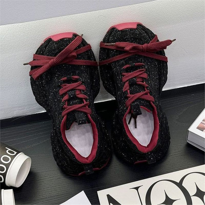 Damen Statement‑Sneaker mit strukturiertem Netz‑Mesh, überhöhter Plateau‑Sohle und gepolstertem Komfortfutter Echo Archiv