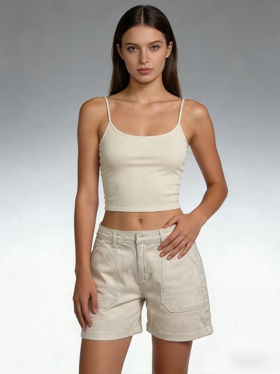 Damen lässige Sommer-Shorts mit seitlichen Taschen und komfortablem Schnitt Echo Archiv