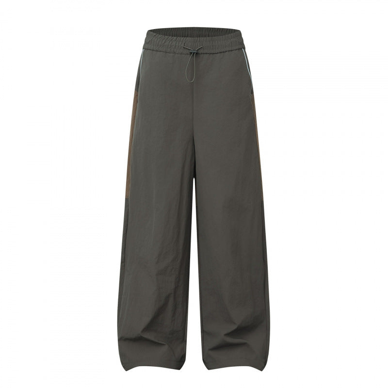 Damen Weite Cargo‑Style Hose mit elastischem Bund, Tunnelzug und seitlichen Einsatzdetails Echo Archiv
