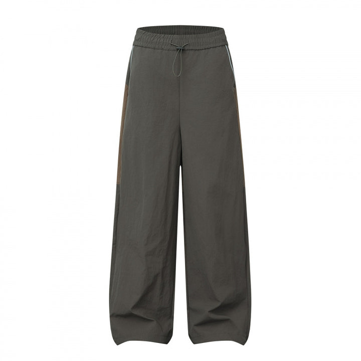 Damen Weite Cargo‑Style Hose mit elastischem Bund, Tunnelzug und seitlichen Einsatzdetails Echo Archiv