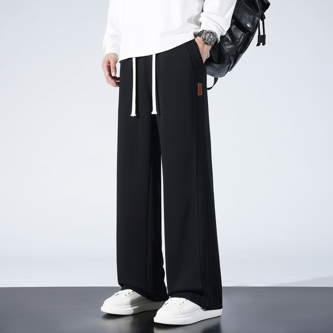 Damen Weite Lounge-Sweathose mit Tunnelzug und geradem Bein Echo Archiv