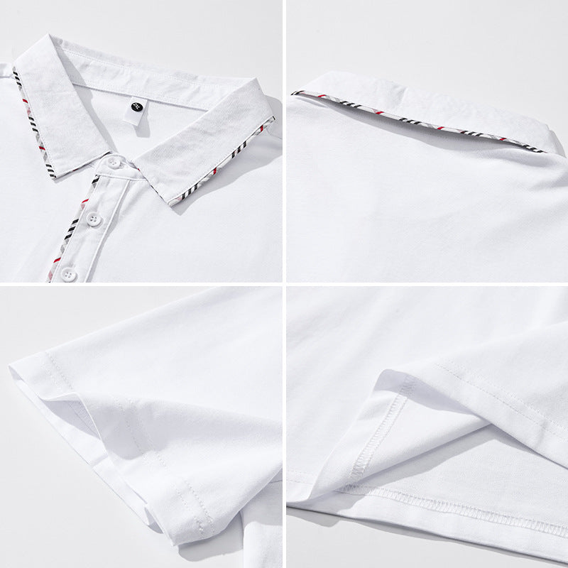 Herren Poloshirt mit modischem Kragen-Design Echoarchiv