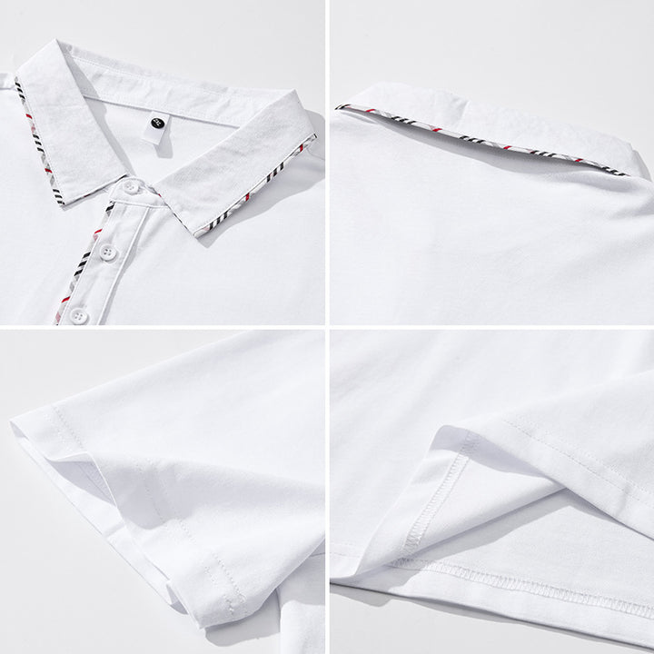Herren Poloshirt mit modischem Kragen-Design Echoarchiv