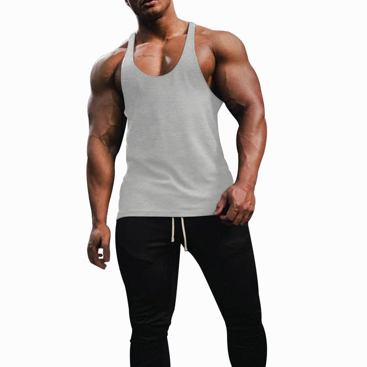 Herren Sporttanktop mit racerback Design und atmungsaktiver Baumwolle Echoarchiv
