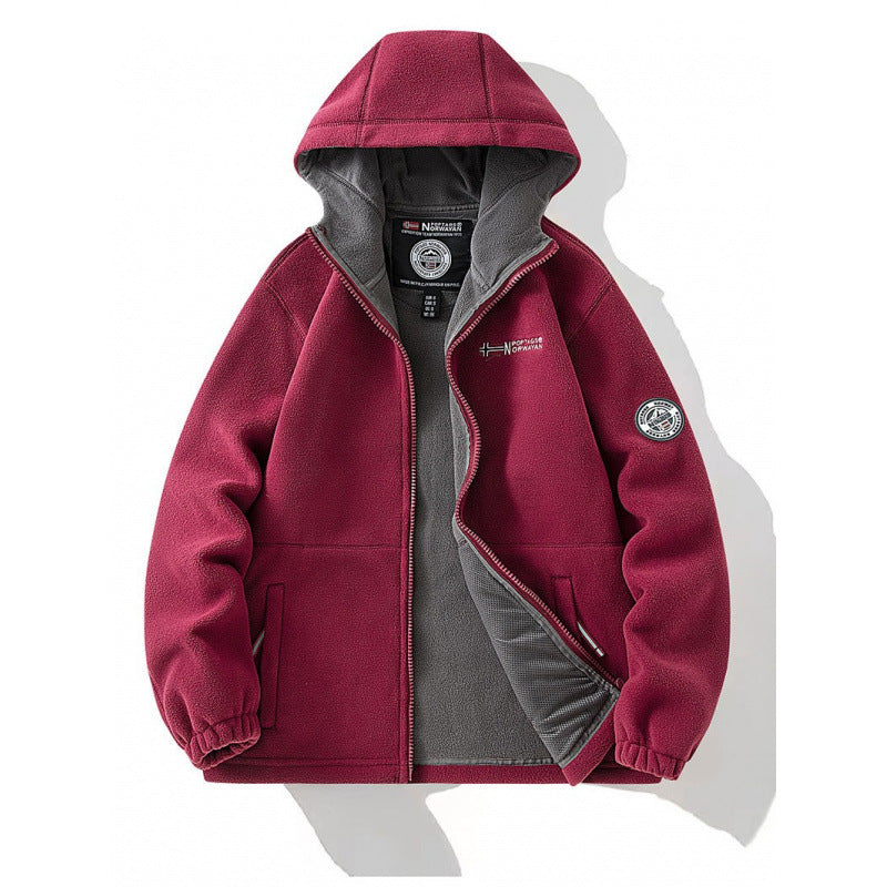 Herren Fleecejacke mit Kapuze Echo Archive 1787797345