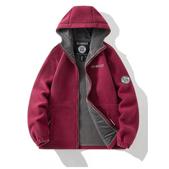Herren Fleecejacke mit Kapuze Echo Archive 1787797345