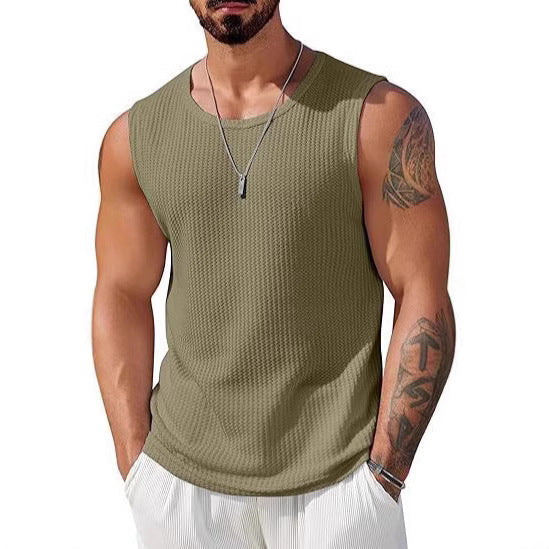 Herren Sportliches Tanktop mit atmungsaktiver Wabenstruktur Echo Archiv