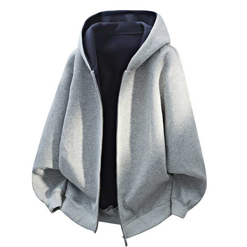 Unisex Oversize-Kapuzenpullover aus French-Terry mit Ballonärmeln und verlängertem Rückensaum Echoarchiv