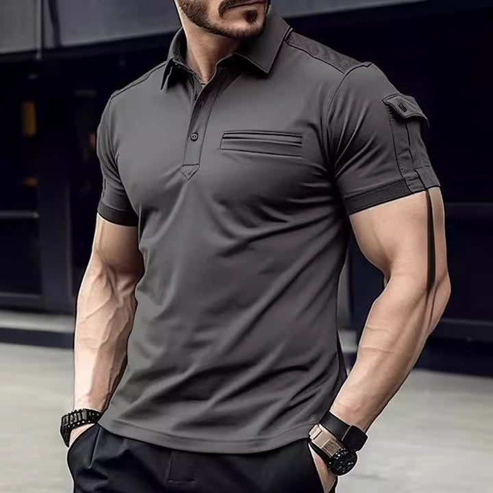 Herren Funktionspoloshirt mit praktischen Taschen und hoch atmungsaktivem Material Echoarchiv