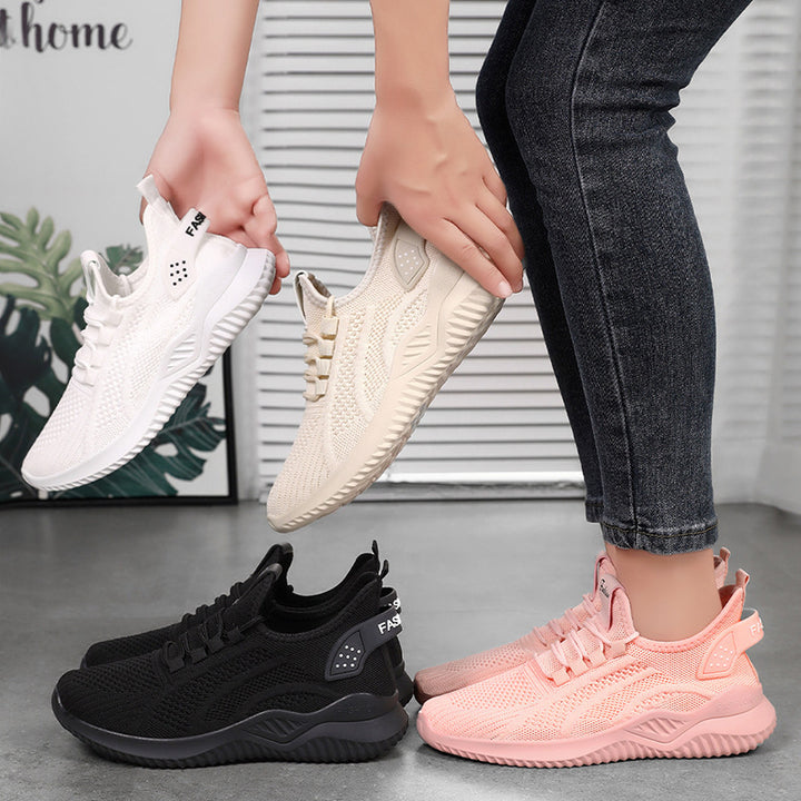 Damen nan gestrickter Sockensneaker mit Fersenstabilisator, reaktiver Leicht-EVA-Zwischensohle und elastischer Schnellzug-Schnürung Echo Archiv