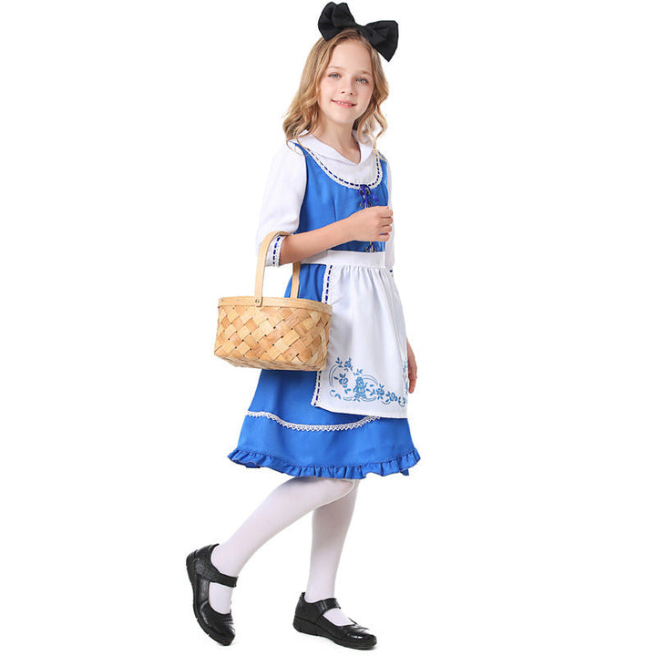 Mädchen Traditionelles Kleid Echo Archiv