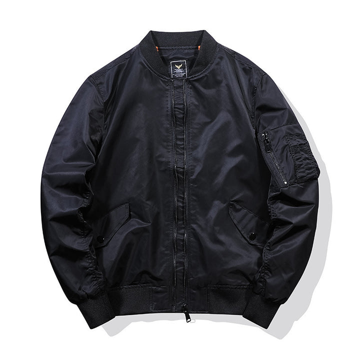 Herren Piloten‑Bomberjacke im Nylon‑Finish mit Ärmel‑Organizer und gerippten Bündchen Echo Archiv