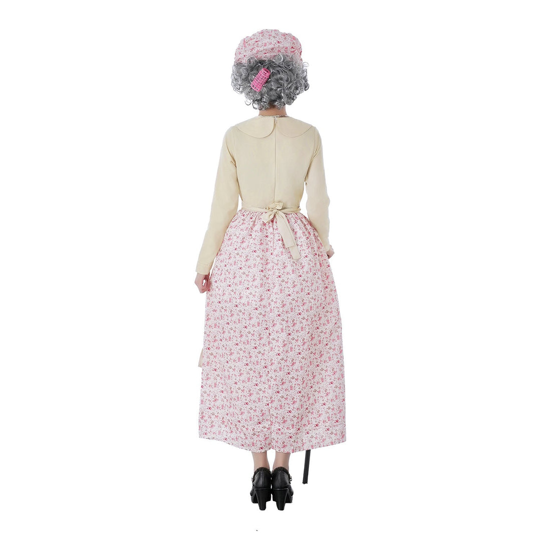 Damen Vintage-Älteren Kostüm mit Blumenmuster und Rüschendetails Echo Archiv