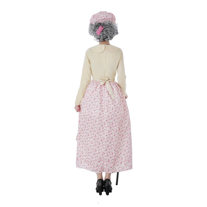 Damen Vintage-Älteren Kostüm mit Blumenmuster und Rüschendetails Echo Archiv