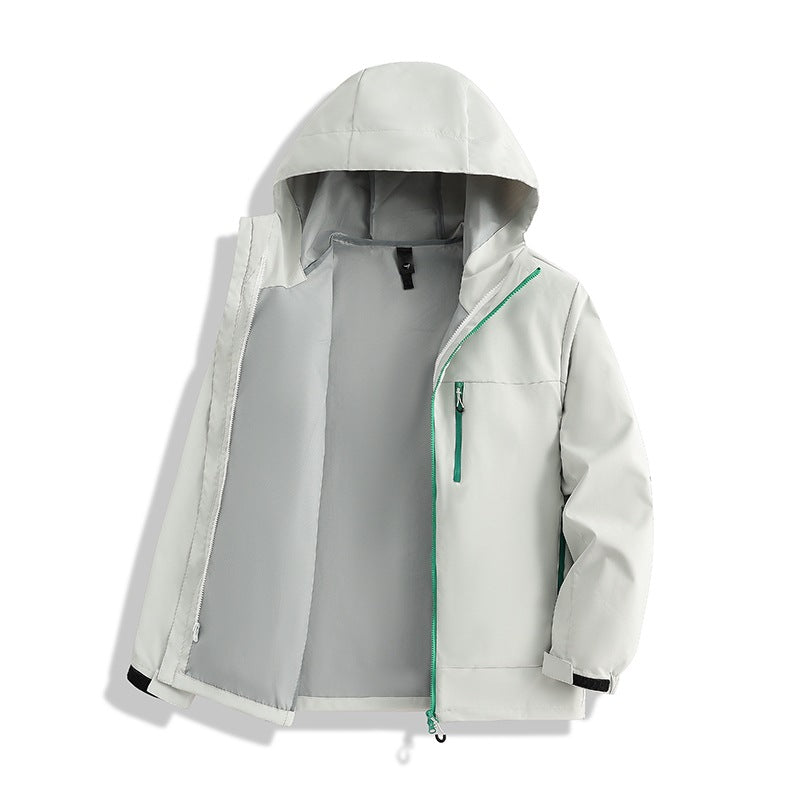 Herren Minimalistische Kapuzen-Softshelljacke mit atmungsaktivem Meshfutter & verdecktem Reißverschluss Echoarchiv