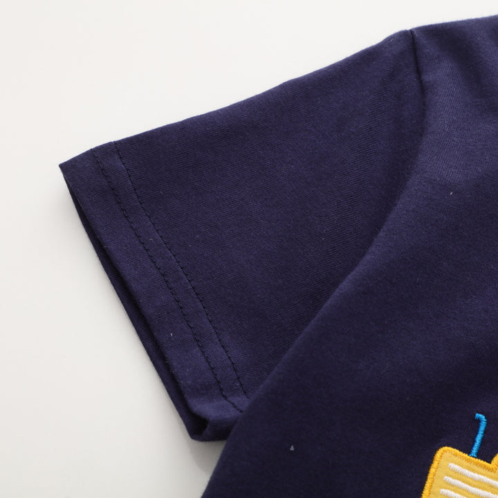 Jungen T-Shirt mit buntem Baustellenfahrzeug-Design Echo Archiv