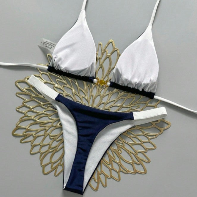 Damen Triangel-Bikini mit modischen Kontrastdetails Echo Archiv