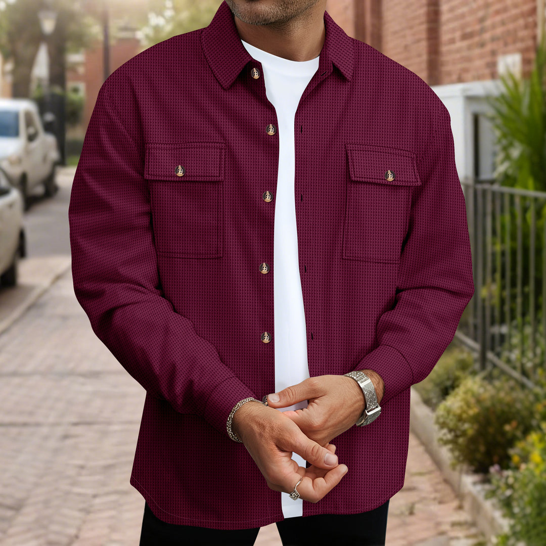 Herren modische Blousonjacke mit praktischen Taschen Echoarchiv