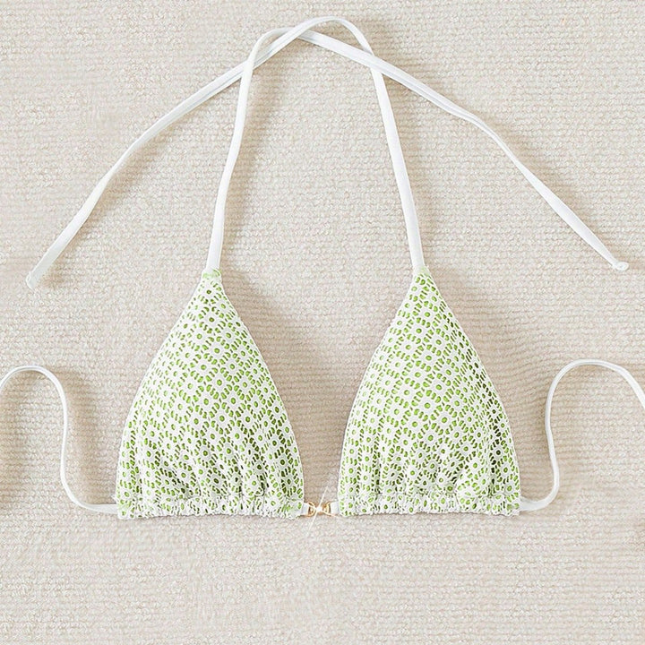 Damen Bikinihose mit seitlichen Bindebändern und floralem Muster Echo Archiv